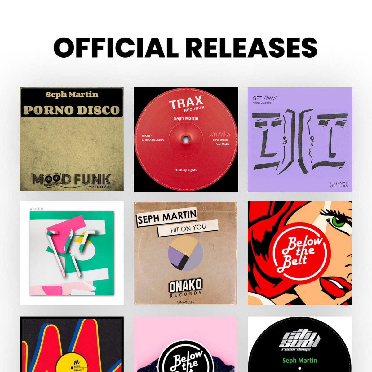 Official Releases | Seph Martin