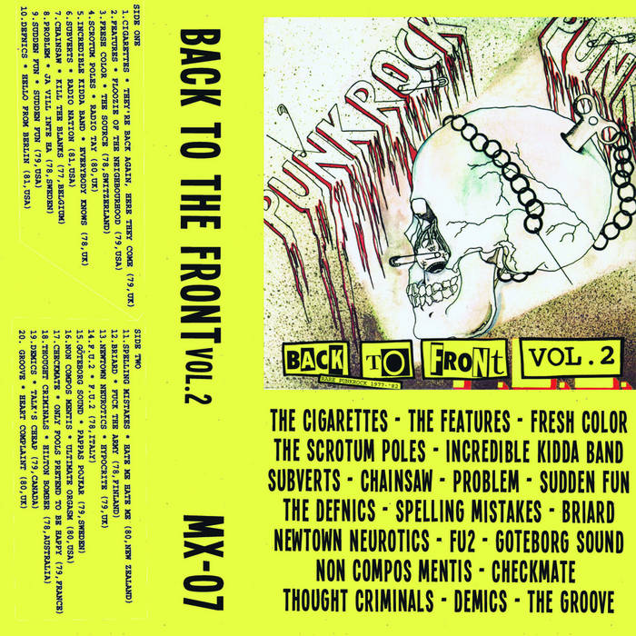 洋楽 BACK TO FRONT VOL. 2 Back To Front Vol. 2 (Rare Punkrock 1977-'82) – Vinyl (Blue, LP