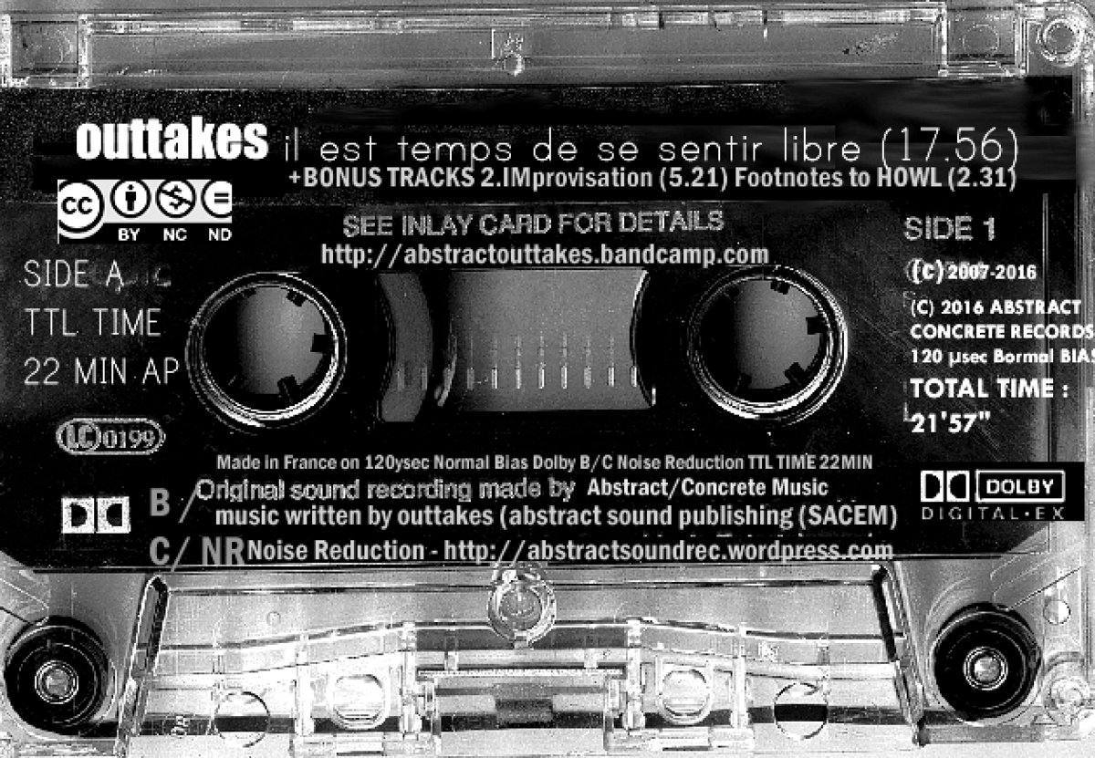Outtakes Tape S/T LP side2/3 (Dolby B/C NR) | Outtakes