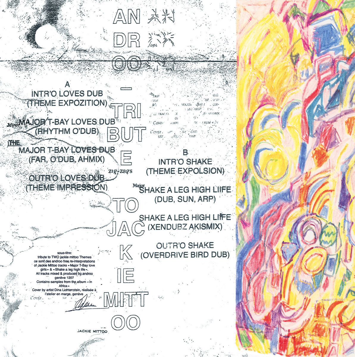 洋楽 Jackie Mittoo Tribute Vinyl LP Tribute to Jackie Mittoo | androo | POLY DANCE THEATRE