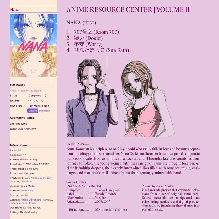 ARC Volume II (NANA) | Anime Resource Center | Carly Barton