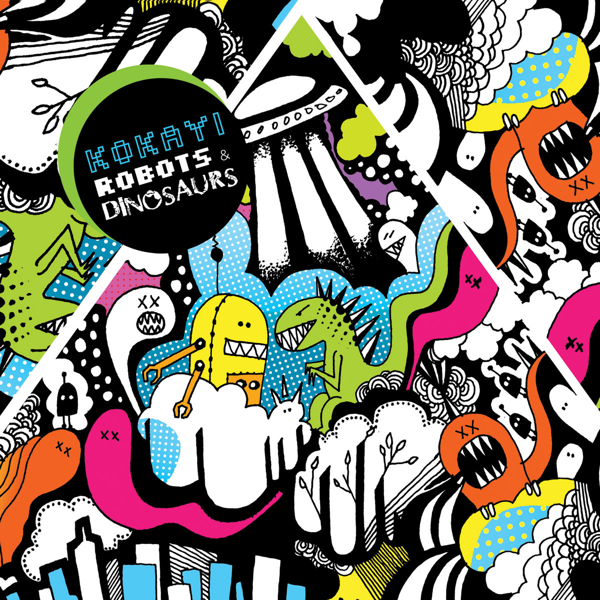 dinosaurs and robots