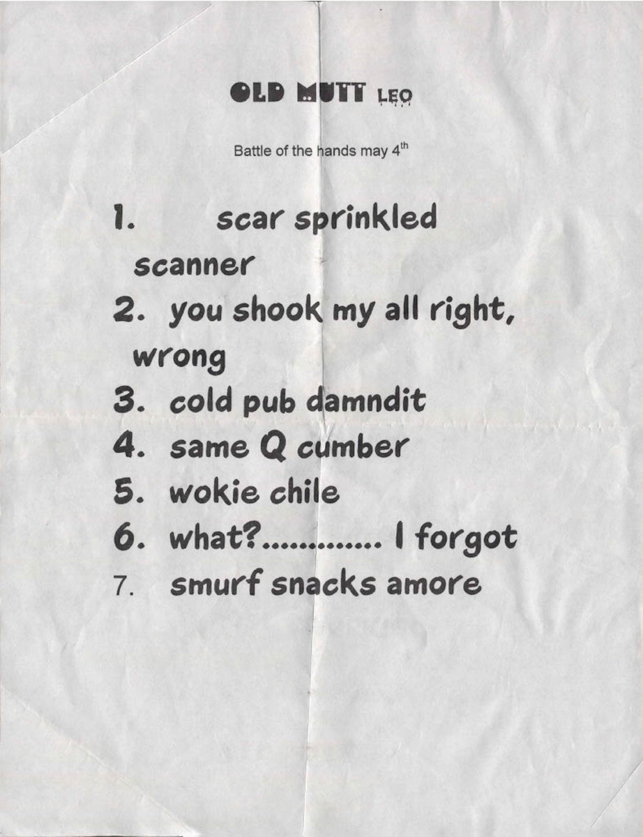 VIDEO 5/4/01 CCT's BHS "Battle of the Bands" setlist (see YouTube link