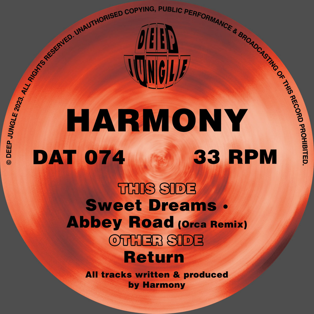 DAT074 Harmony - Return / Abbey Road (Orca Remix) / Sweet Dreams