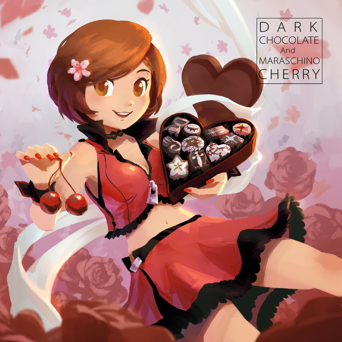 アニメ DARK CHOCOLATE And MARASCHINO CHERRY Dark Chocolate and Maraschino Cherry | Overseas MEIKO Compilation