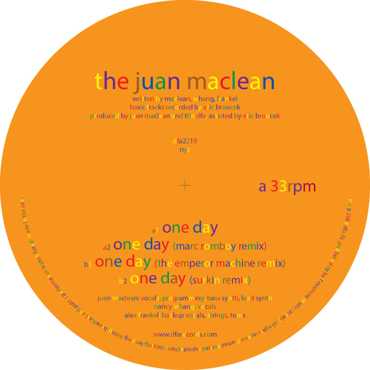 One Day | The Juan Maclean
