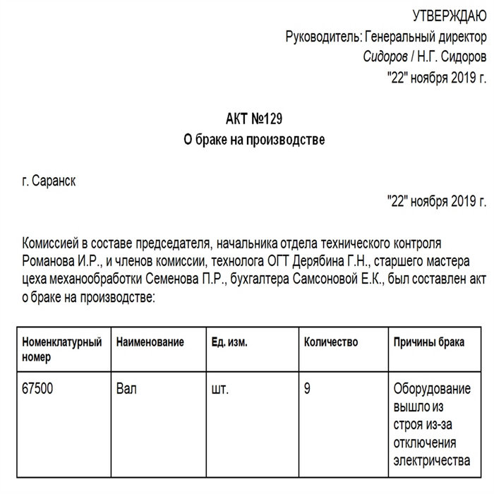 акт брака скачать образец | акт брака скачать образец | Иван Александрович