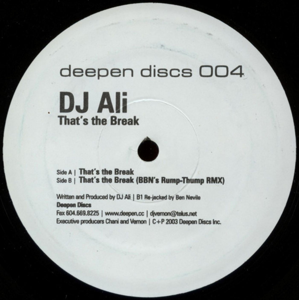 That's The Break | Dj Ali | Deepen Sound