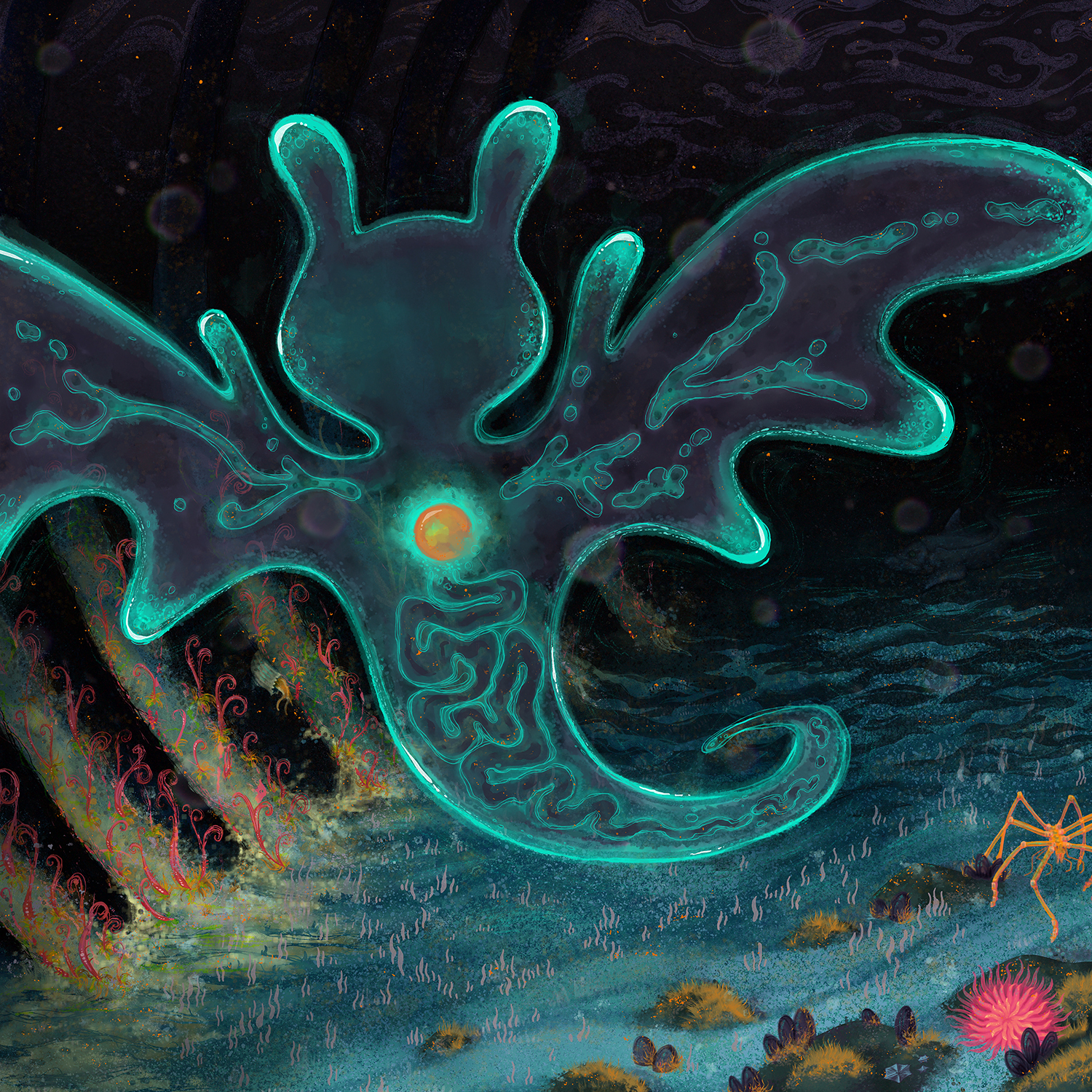 Album cover from puppy's "Glass Beach"