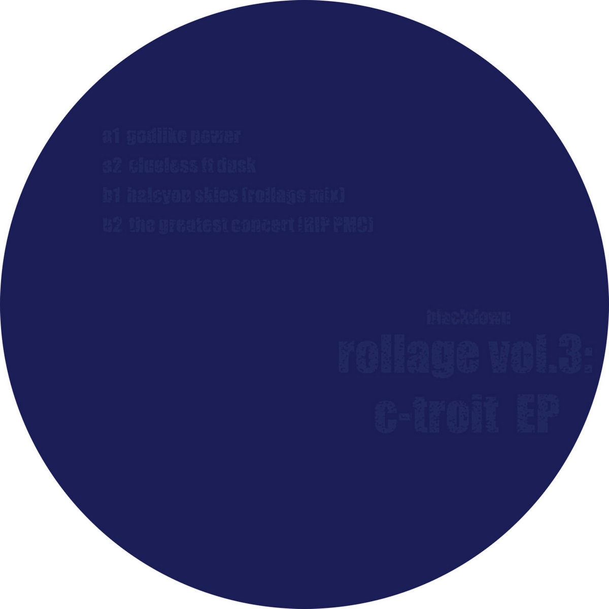 Dusk + Blackdown "Rollage vol3: C-Troit EP"