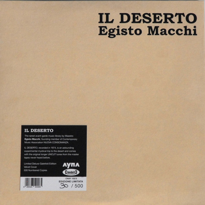 Egisto Macchi - IL DESERTO | Cinedelic