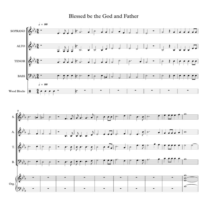 Blessed be the God and Father Choral Music Practice Files