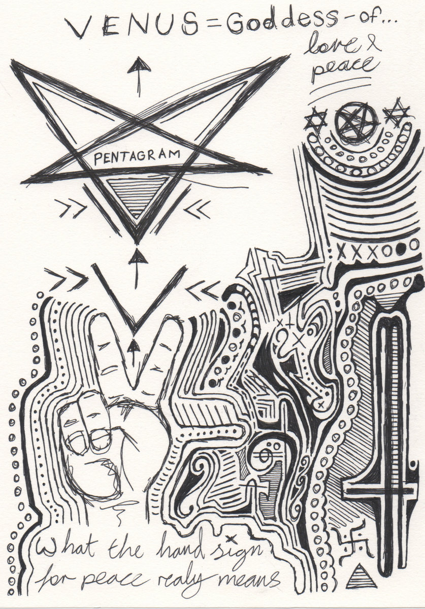 Severed 2024 male hand with pentagram