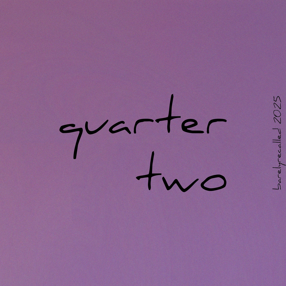 quarter two | barelyrecalled