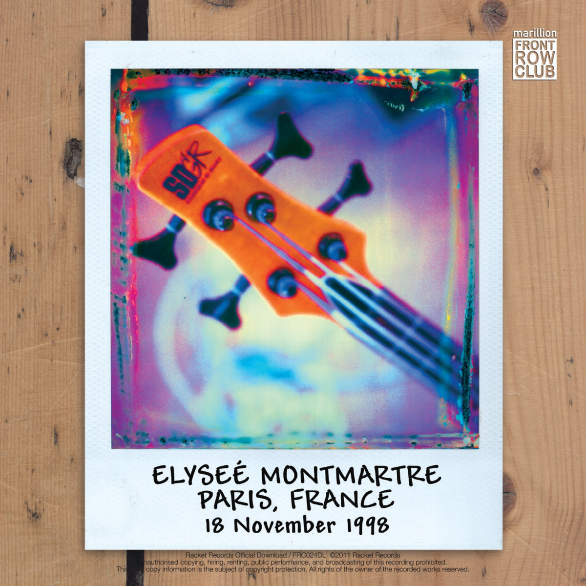 FRC-024 - Elysee Montmartre, Paris, France - 18th November 1998 | Marillion  Official