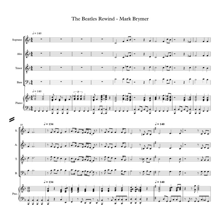 The Beatles Rewind Mark Brymer Choral Music Practice Files
