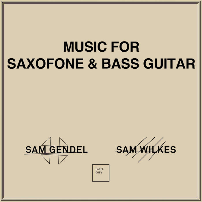 Music For Saxofone & Bass Guitar