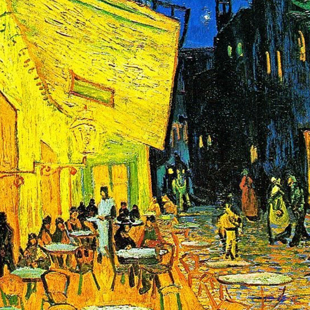 Café Terrace at Night | RAINE | Project Impressionist
