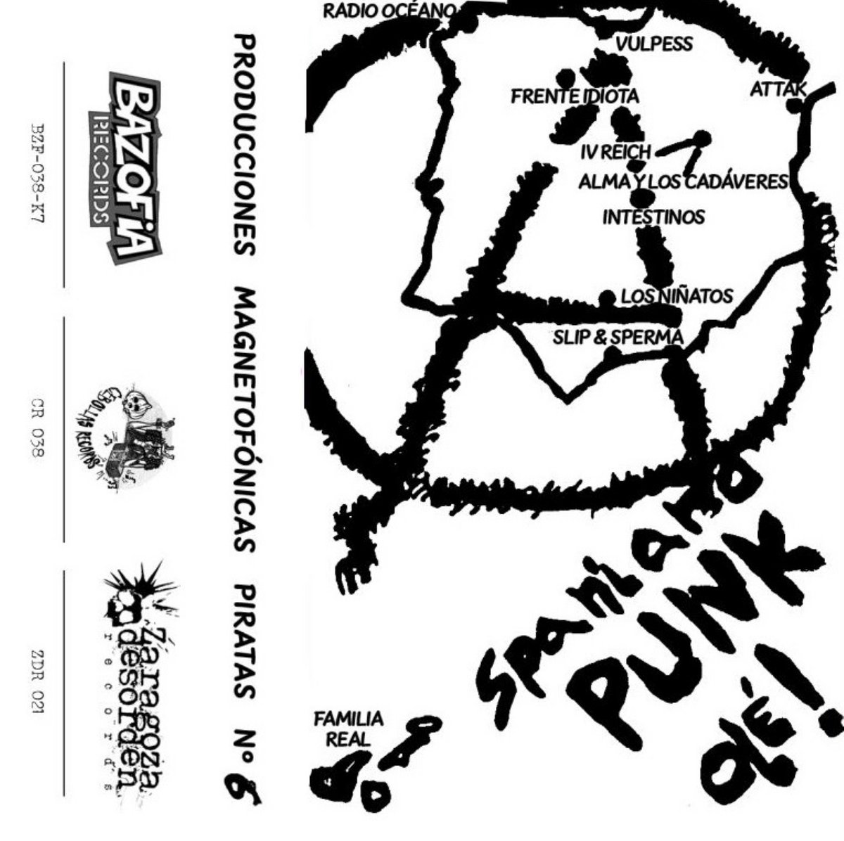 SPANIARD PUNK OLÉ! 1983 Spanish Punk compilation (BZF-038-K7)