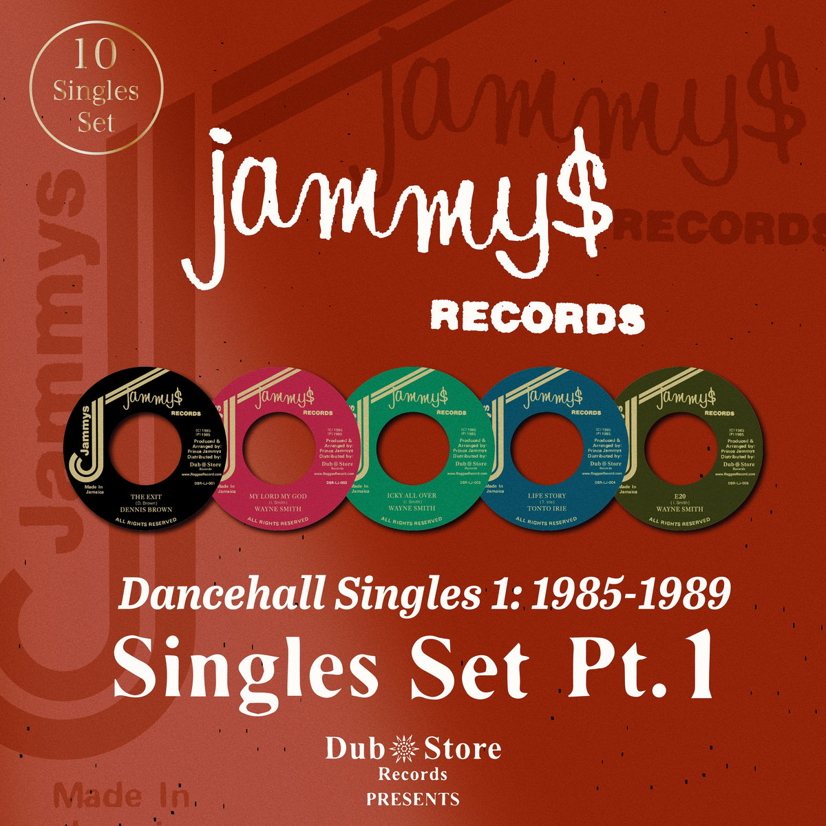 Dancehall Singles 1: 1985-1989 - 10 Singles Set | King Jammys
