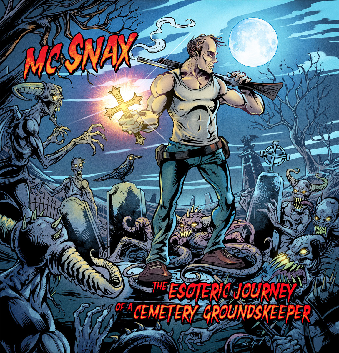 the esoteric journey of a cemetery groundskeeper mc snax