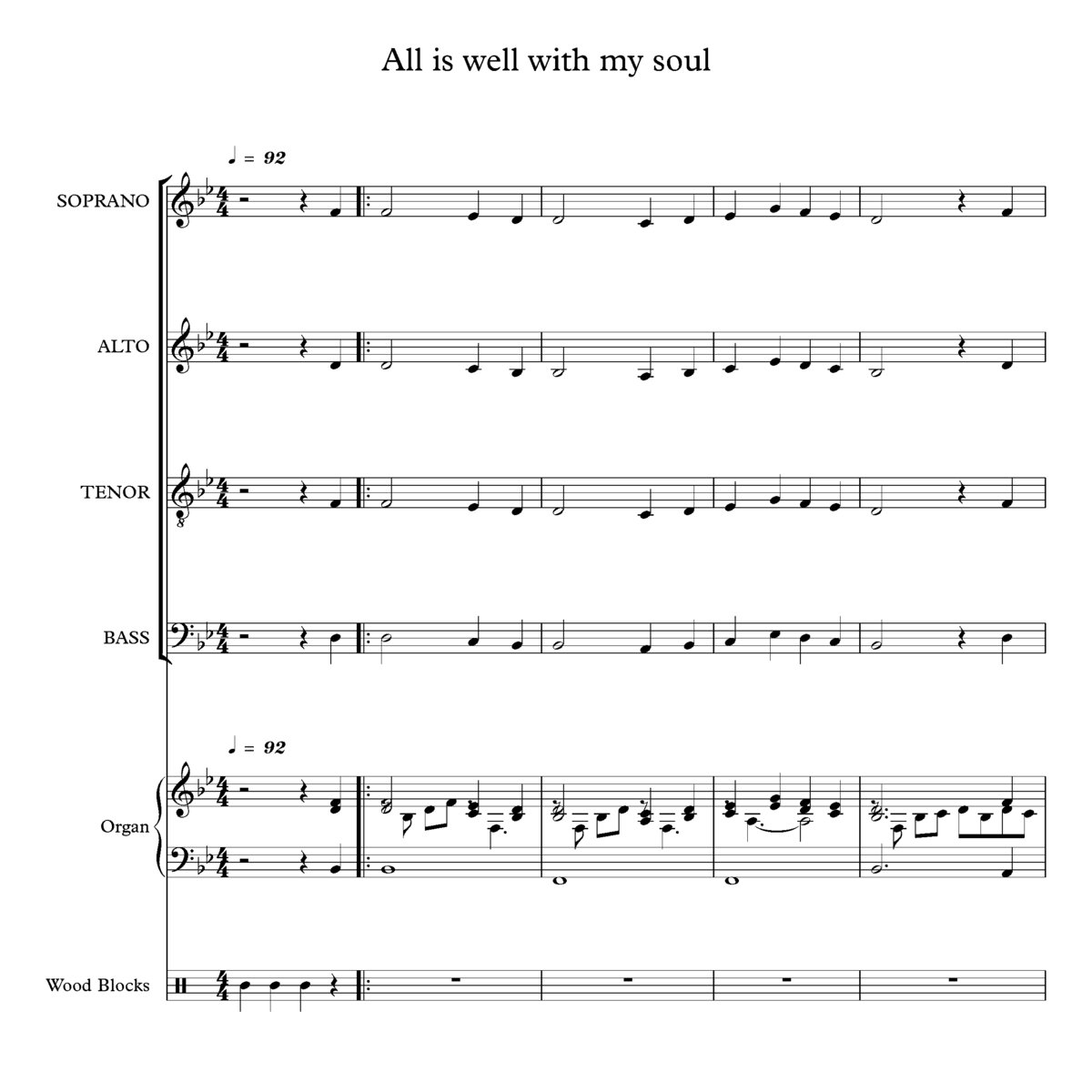 All is well with my soul Choral Music Practice Files