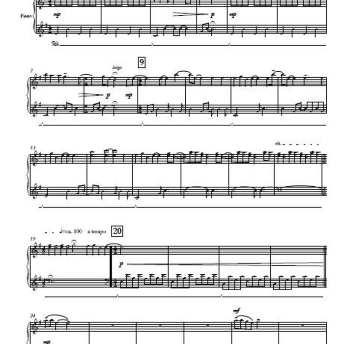 "Bliss" Sheet Music Rob Costlow