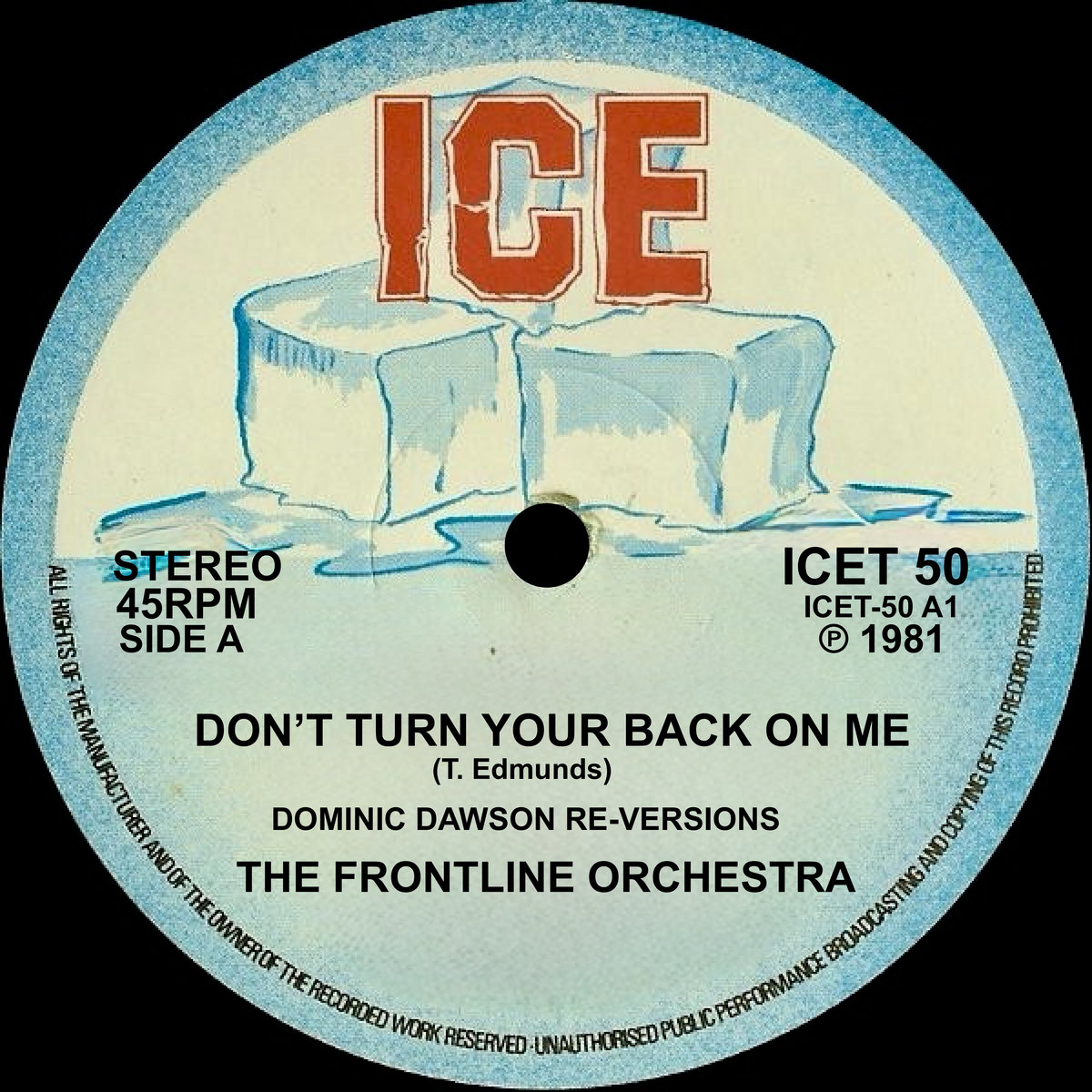 Don't Turn Your Back On Me (Dominic Dawson Re-Versions Don't Turn Your Back On Me (Dominic Dawson Re-Versions