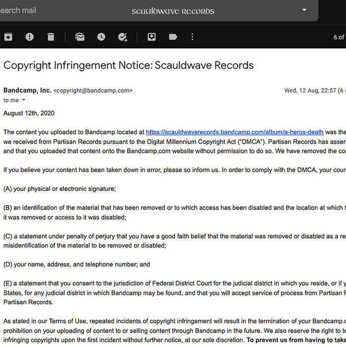 If you believe your content has been taken down in error, please so ...