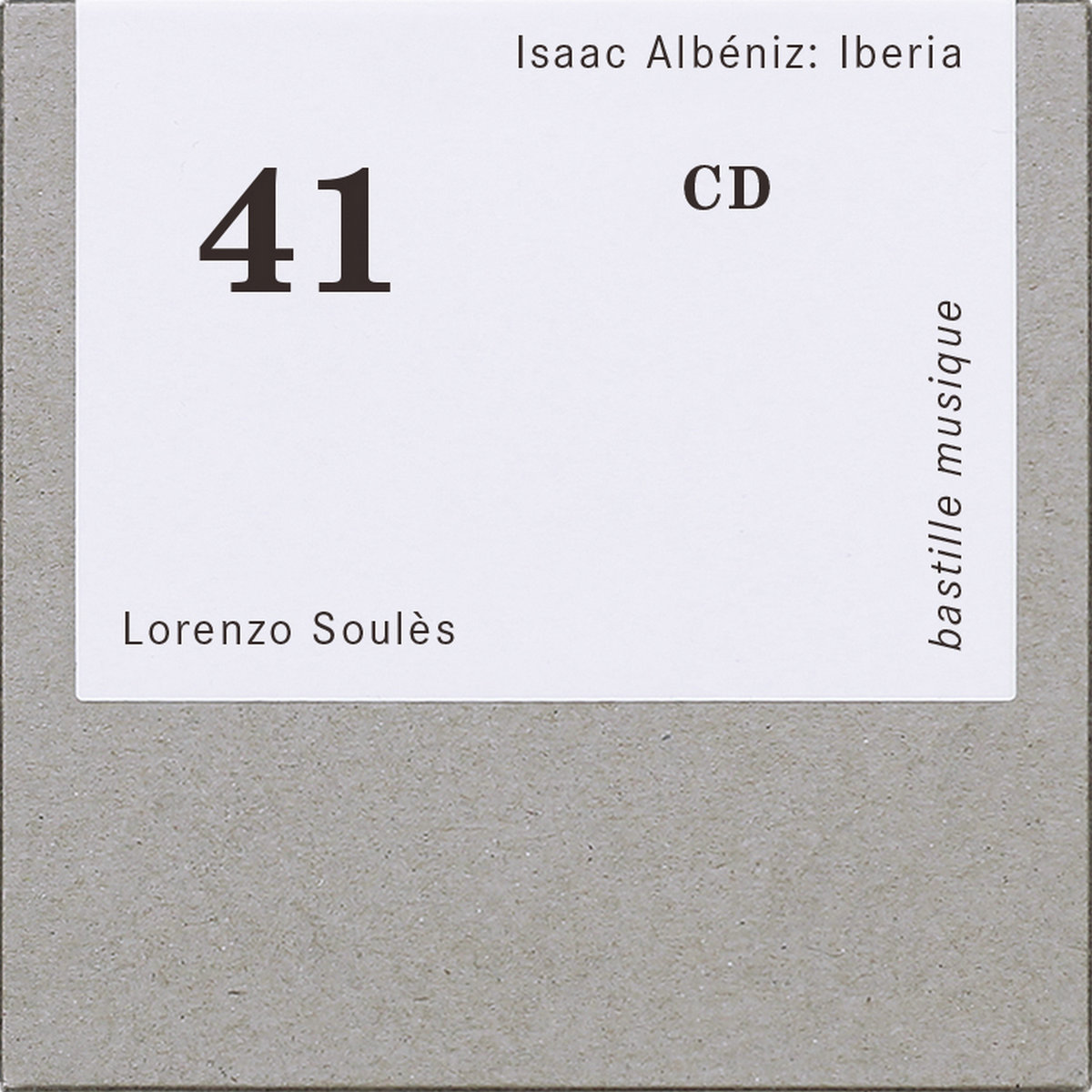 Isaac Albéniz: Iberia | Lorenzo Soulès | bastille musique