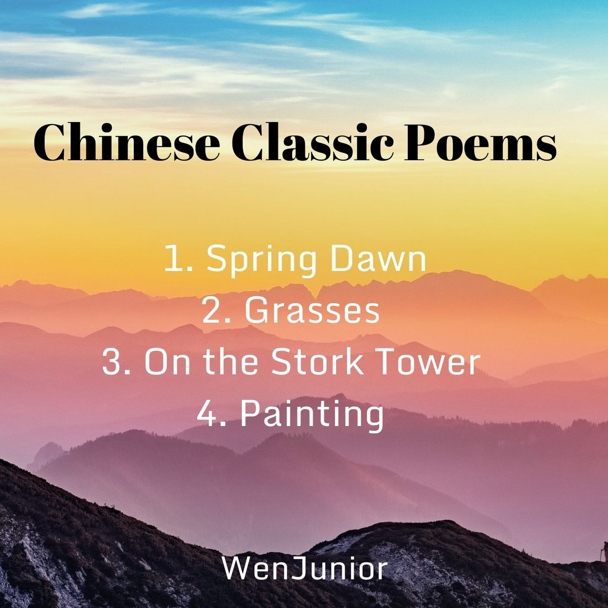 Chinese Classic Poems Vol. 1 WenJunior