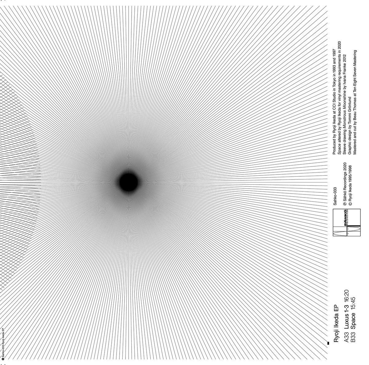 Ryoji Ikeda EP | Ryoji Ikeda | Sahko Recordings