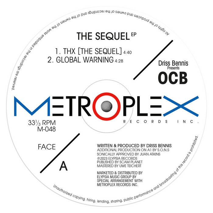 The Sequel EP | Driss Bennis pres. OCB | Metroplex Records