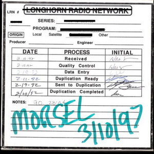 Morsel Live on WCBN 3/10/97 cover