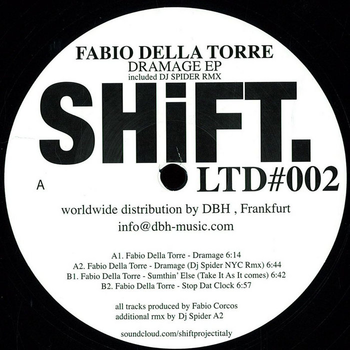 邦楽 i-dea  dj isso presents i-dea collection SHIFTLTD002 - Fabio Della Torre - Dramage (incl. DJ SPIDER