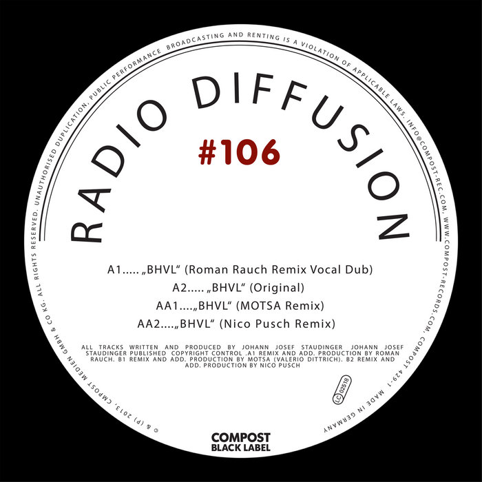 Compost Black Label 106 Radio Diffusion Compost Records