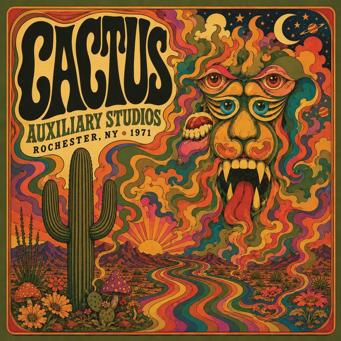 Pochette de Auxiliary Studios 1971 par Cactus