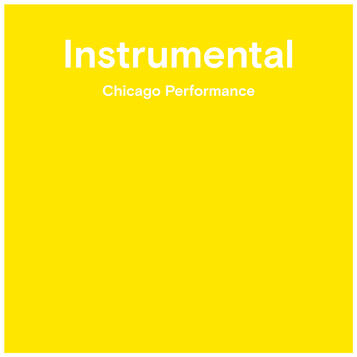 INSTRUMENTAL Chicago Performance Coleman Zurkowski SCRIPTS