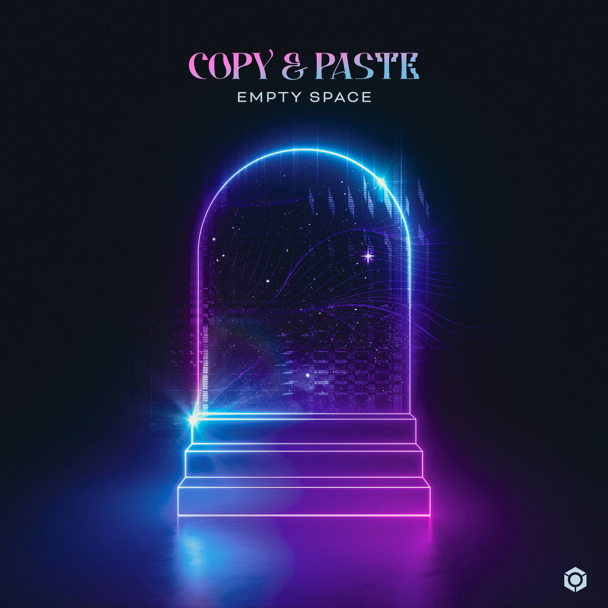 Empty space copy paste blue tunes records