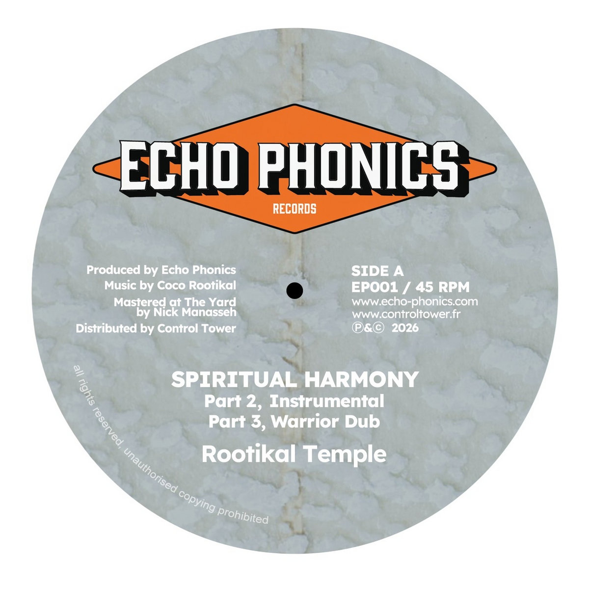 EP001 - Spiritual Harmony / Never Give Up - Rootikal Temple