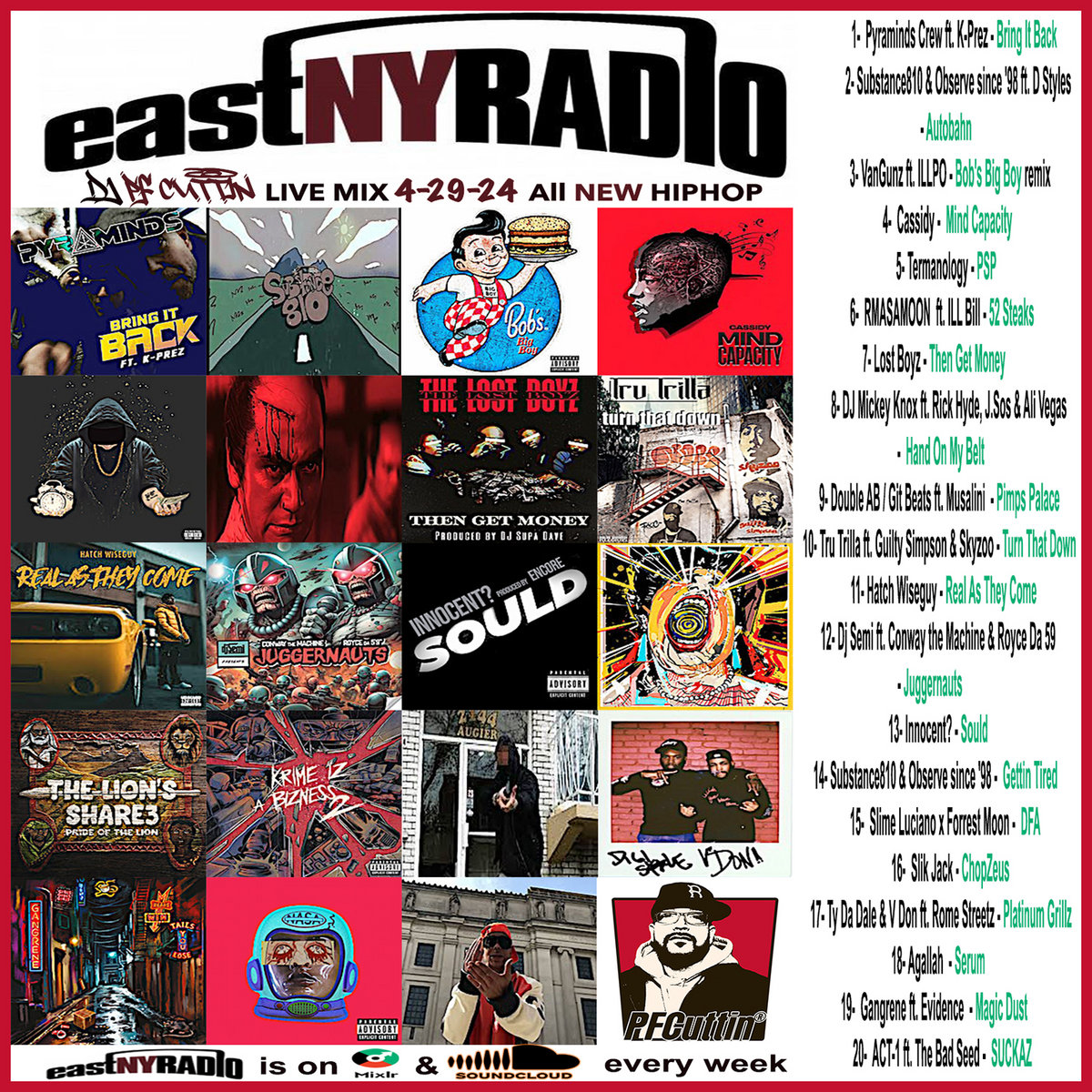 EastNYRadio 4-29-24 mix | various artist | PF Cuttin