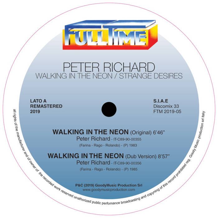 蘭12” Peter Richard Walking In The Neon 234725 Injection Disco Danc /00250 Peter Richard – Walking In The Neon – Vinyl (Orange, 12