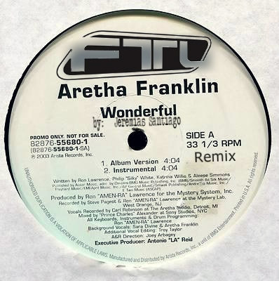 レア Aretha Franklin Wonderful プロモオンリー12 a0648483687_10.jpg