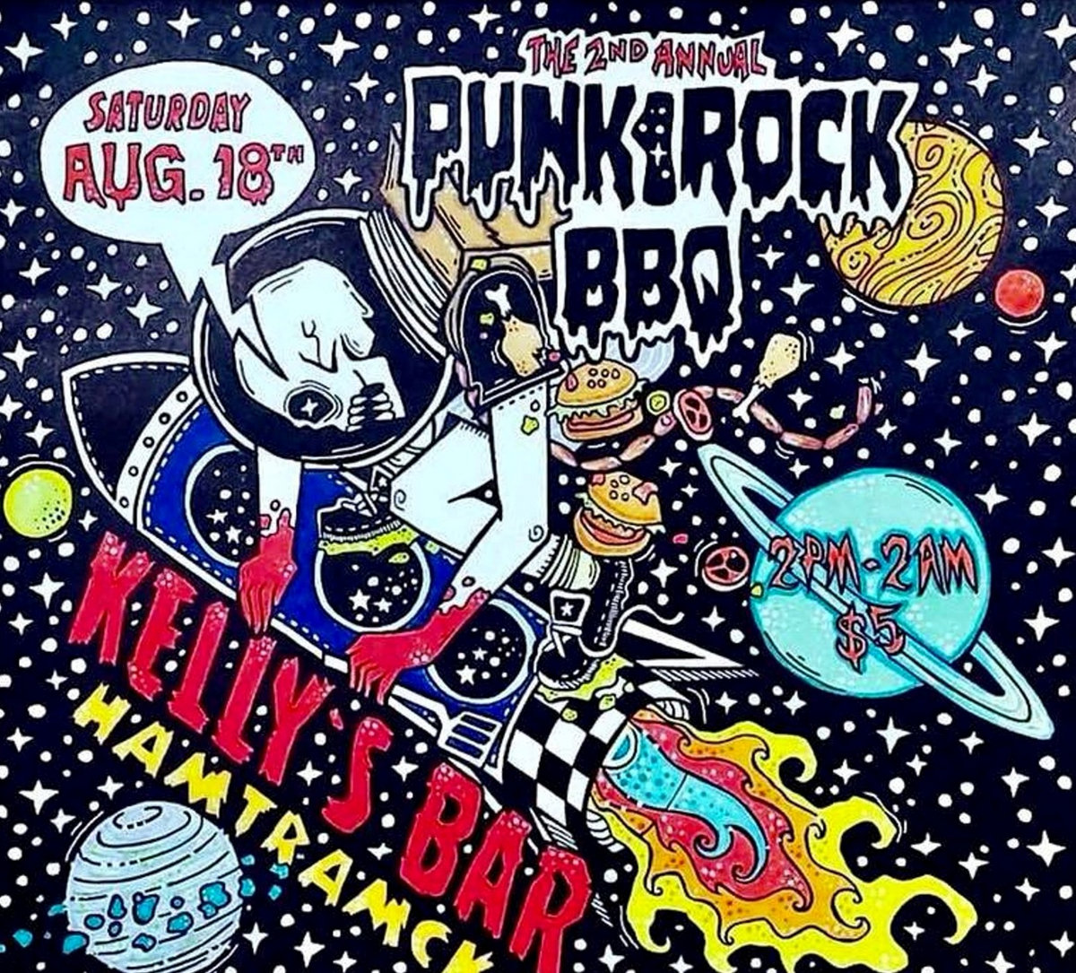 THE SECOND ANNUAL PUNK ROCK BBQ AT KELLY'S BAR HAMTRAMCK Black Cactus