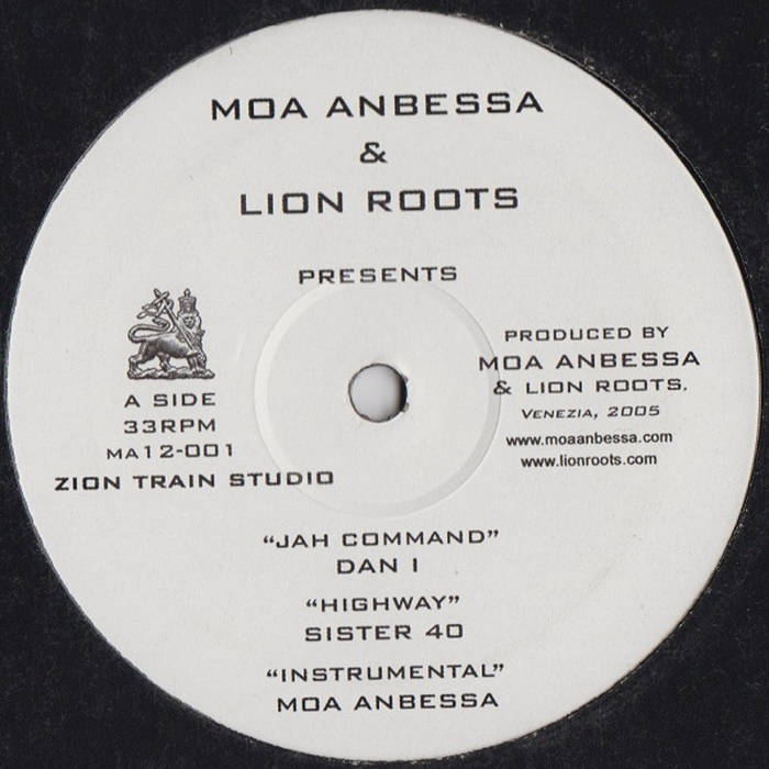 欧LP Moa Anbessa, Lion & Roots Jah Command EP (Plane Sleeve) MA12001 Moa Anbessa /00260 Jah Command - Dan I | Moa Anbessa