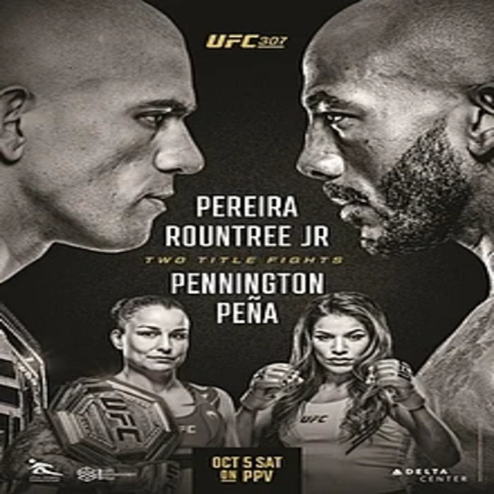 Watch Alex Pereira vs Khalil Rountree Live Free Tv UFC 307