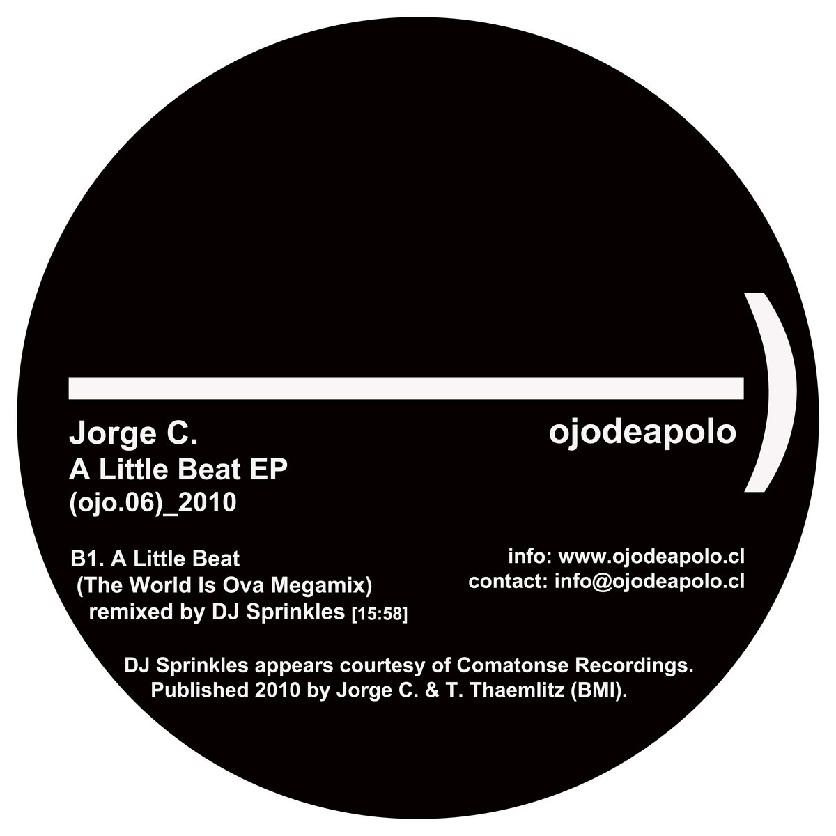 A Little Beat EP (+ DJ Sprinkles remix) | Jorge C. | Ojodeapolo
