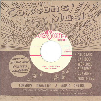 The Wailers - Rock Sweet Rock / Jerk In Time (Studio One - 7