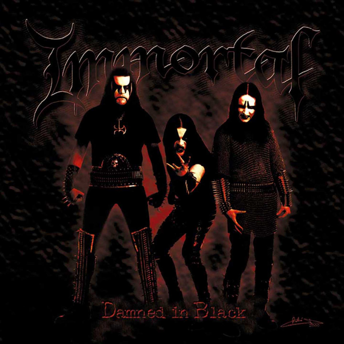 Image result for Immortal – Damned in Black album cover