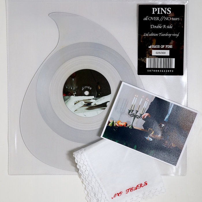 Pochette de All Over / No Tears AA side par PINS